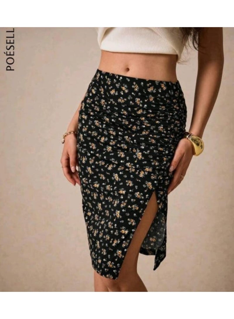 Shein SHEIN FLORAL WOMEN SKIRT 
