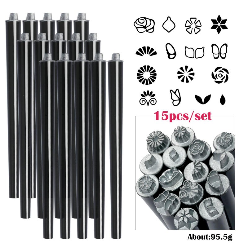 Silicone Head Nail Seal Pen  black  10PC - Image 5
