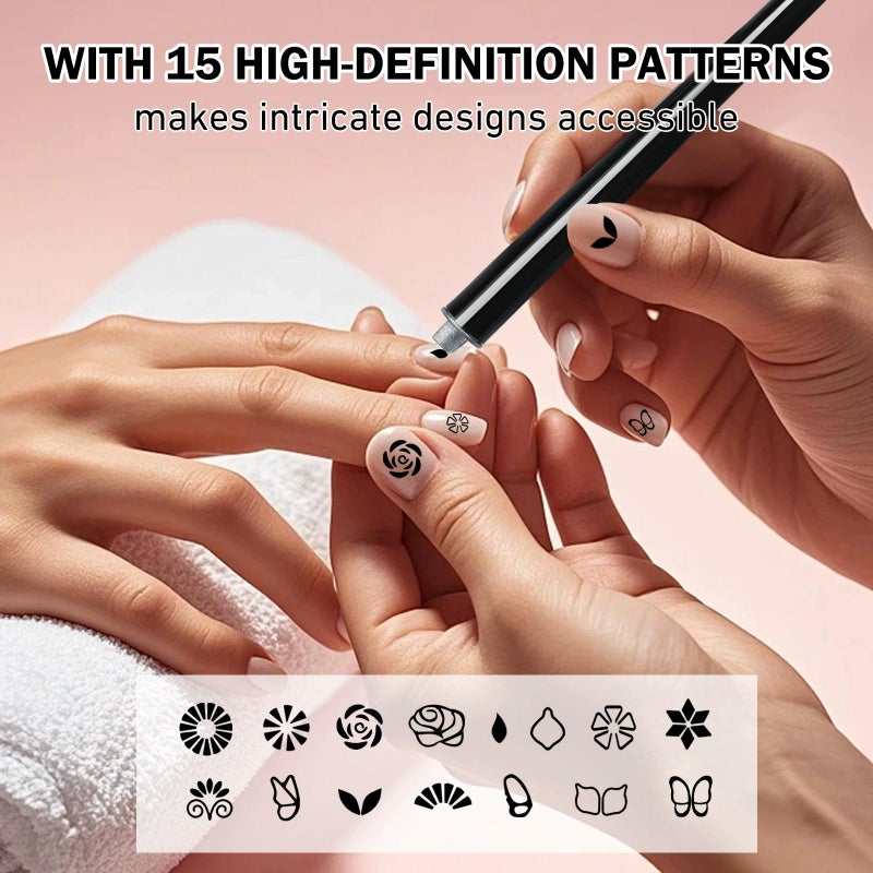 Silicone Head Nail Seal Pen  black  10PC - Image 3