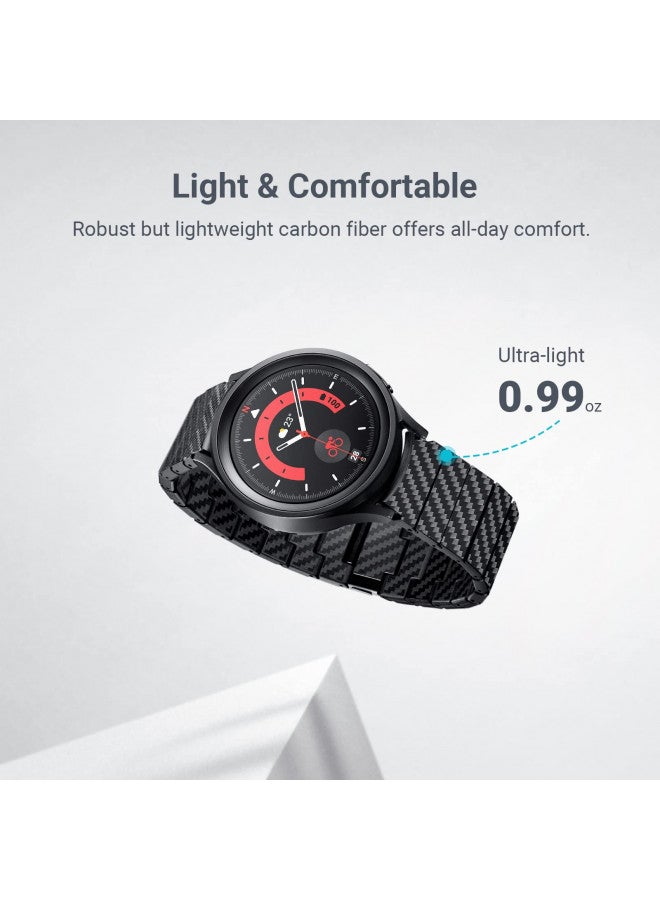 PITAKA سوار ساعة بيتاكا من ألياف الكربون لساعات جالاكسي 7/6/5/4، 47/46/45/44/43/42/40 مم، سوار ساعة نحيف وخفيف لساعات جالاكسي - Image 2