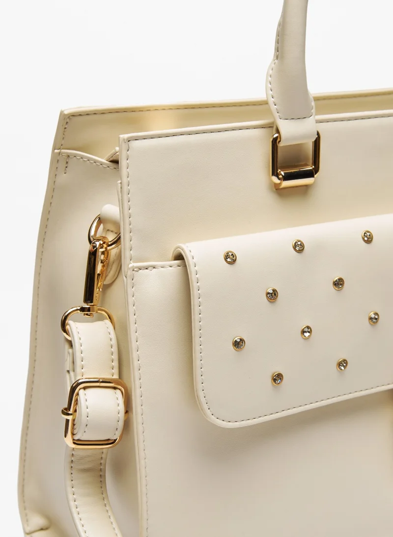Flora Bella By Shoexpress Womens Embellished Tote Bag By Shoexpress