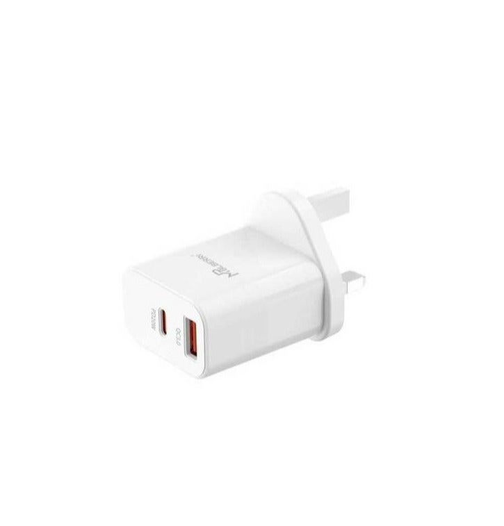 MPBLBERRI 20W PD Fast Charger USB-C Wall Adapter with Type-C to Type-C Cable QC 3.0 Fast Charging for iPhone, iPad & Android Smartphones – BLB-T128 - Image 1