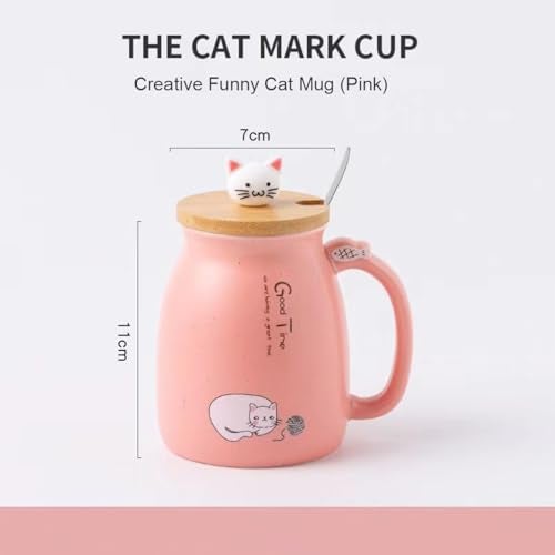 Spooky Creative Starry Sky Ceramic Mug – Cute 3D Cat Design with Lid & Spoon, Perfect for Office, Breakfast, & Gifts – Available in Purple – 420ml - Image 4