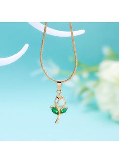 Direct New Elegant Tulip Necklace European And American Fashion Temperament Women's Flower Diamond Clavicle Chain