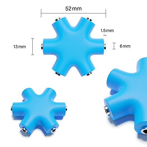 ExcelValley - Mono Patch Cable Splitter - TS 3.5mm 1/8" - Modular Synth Eurorack [Blue] - Image 2
