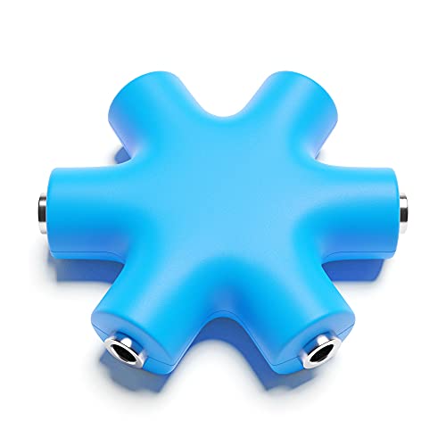 ExcelValley - Mono Patch Cable Splitter - TS 3.5mm 1/8" - Modular Synth Eurorack [Blue] - Image 1