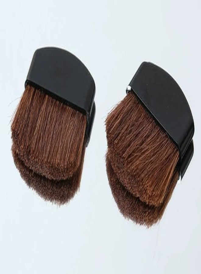 GOUDOGEDC Mini Powder Blush Brush, 2Pcs Small Makeup Brush Facial Makeup Brush, Blush Brushes, Makeup Brushes and Tools - Image 3