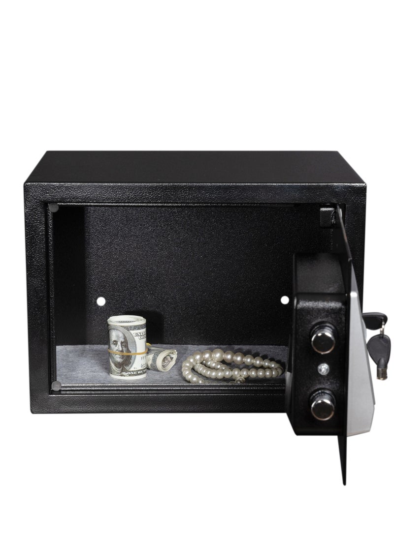 LOTFY GROUP - LG Safebox Code- 25EA- 25*35*25CM- Black Gray Colour- Home Office Safe Box- Electronic Lock- Key Lock - Image 1