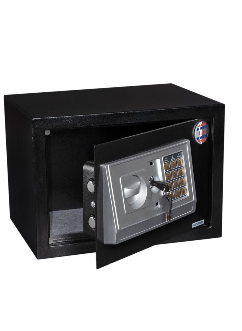 LOTFY GROUP - LG Safebox Code- 25EA- 25*35*25CM- Black Gray Colour- Home Office Safe Box- Electronic Lock- Key Lock - Image 1