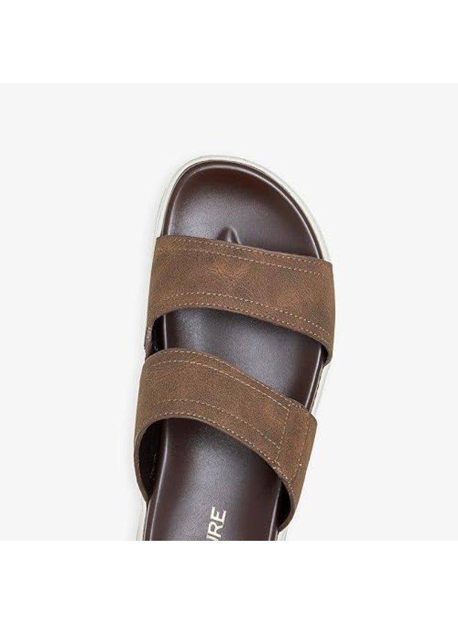 NDure Men's Refined Summer Flats - Lightweight Comfortable Slip-On Sandals - Image 3