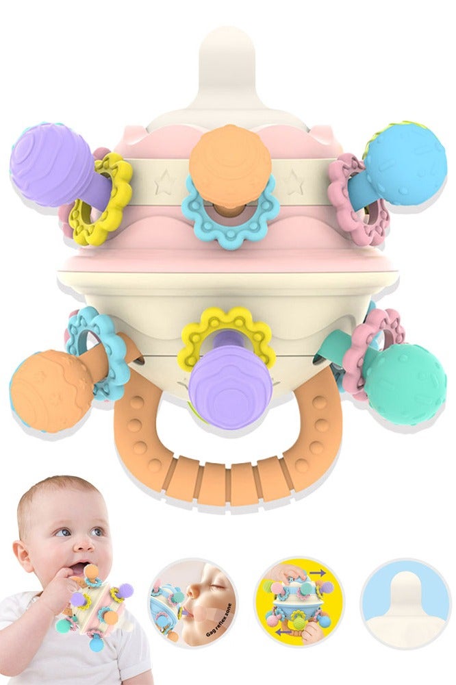Super ZYouth Baby Teething Toys, Baby Montessori Sensory Toys, Newborn Toys Rattle, Baby Teether Chew Sensory Toys, Infant Learning Developmental Toys for Boys Girls - Image 1