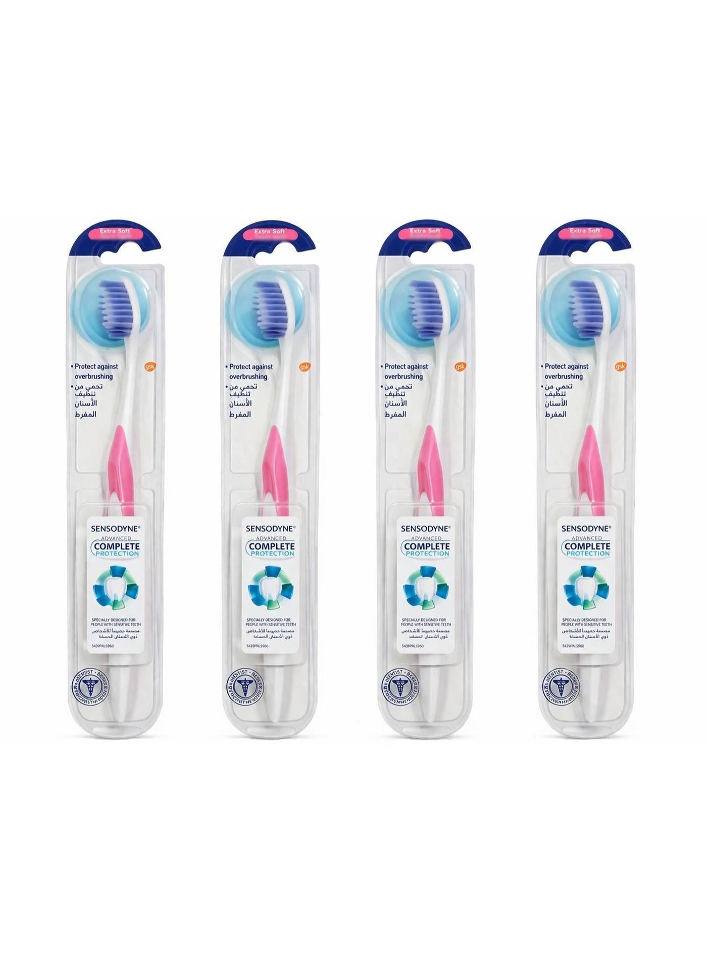 Sensodyne Advanced Complete Protection ToothBrush With Extra Soft Bristles (pack of 4)