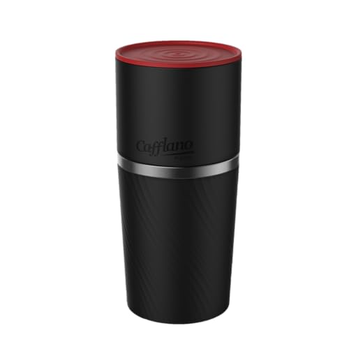 Cafflano Klassic : All-in-1, Drip Kettle+Grinder+Permanent Stainless Filter Dripper+Double-wall Tumbler, Pourover, Coffee Maker for Camping & Travel - Image 1
