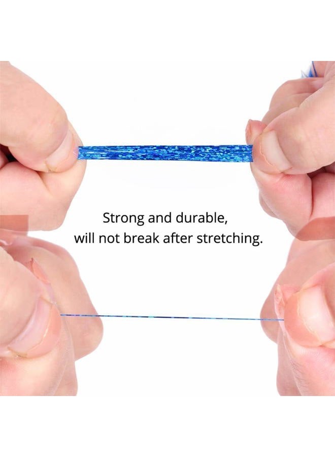 Dansee Hair Tinsel 48 Inch long flash hair extension 750 Strands Silver - Image 4