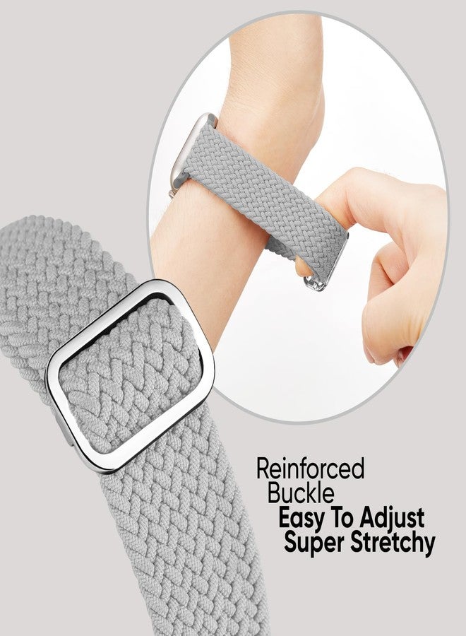 Knossen 6 Pack Braided Stretchy Bands Compatible with Apple Watch Band 38mm 40mm 41mm 42mm 44mm 45mm 46mm 49mm Women Men, Adjustable Nylon Solo Loop Elastic Straps for iWatch Series 11 10 9 8 7 6 5 4 SE Ultra - Image 5