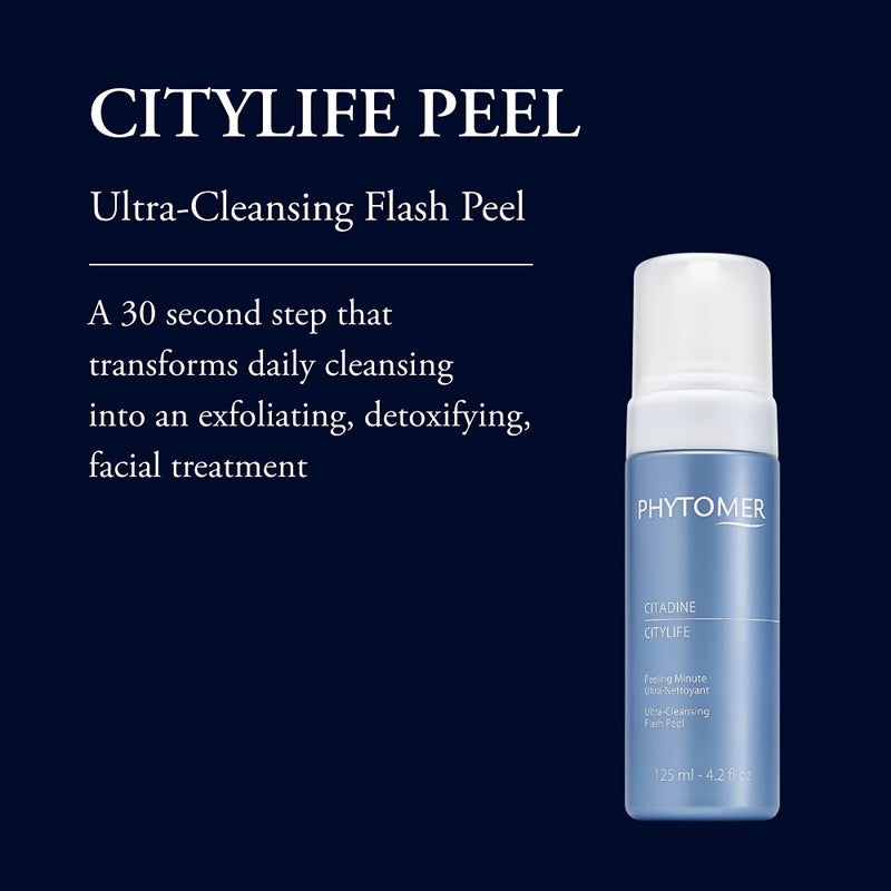 PHYTOMER Citylife Ultra Cleansing Facial Peel | Detoxifying Clarifying Facial Treatment | Hydrating Exfoliator for Soft, Smooth Skin | Rapid Beauty Treatment for Dull Skin | 125ml - Image 2
