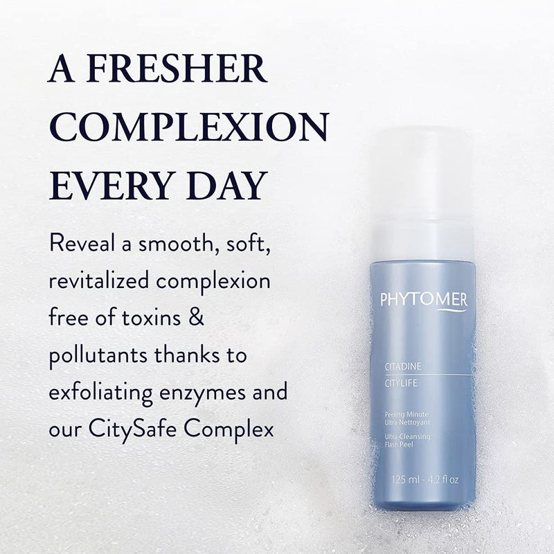PHYTOMER Citylife Ultra Cleansing Facial Peel | Detoxifying Clarifying Facial Treatment | Hydrating Exfoliator for Soft, Smooth Skin | Rapid Beauty Treatment for Dull Skin | 125ml - Image 4
