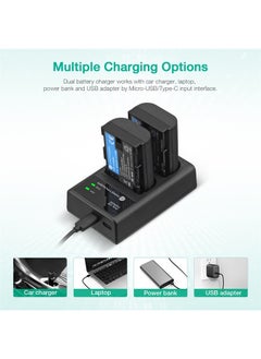FirstPower LP-E6NH Battery and USB Dual Charger Compatible with Canon EOS R, R5, R6, 5D Mark II III IV, 5Ds, 6D, 6D Mark II, 7D, 7D Mark II, 60D, 70D, 80D, 90D Cameras and More (2-Pack, 2950mAh)  - Image 5