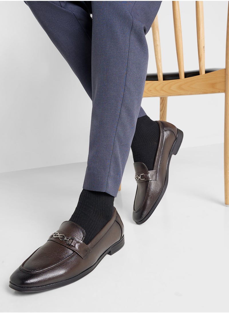 Robert Wood Genuine Leather Formal Slip Ons  - Image 5