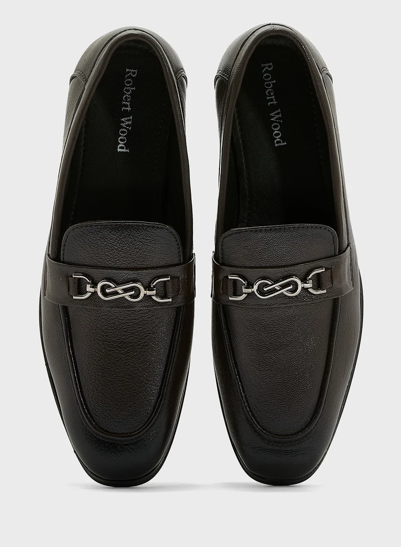 Robert Wood Genuine Leather Formal Slip Ons