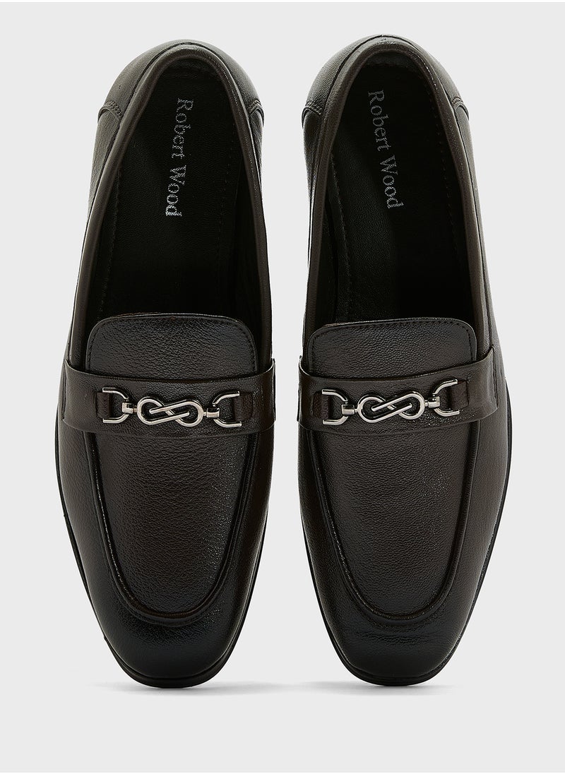 Robert Wood Genuine Leather Formal Slip Ons  - Image 4