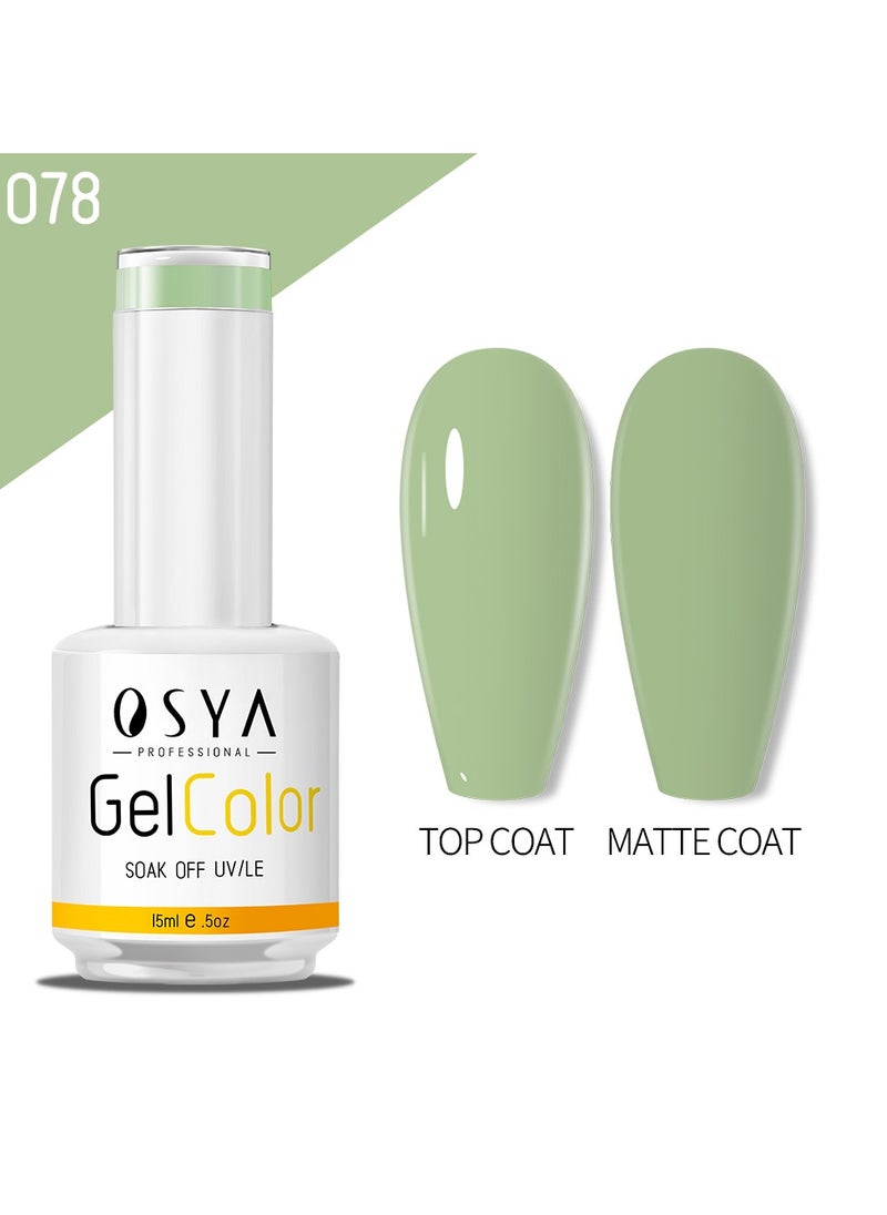 OSYA - gel Nail Polish Collection Soak Off UV&LED CANNI OUTPUT Gel polish 15ml (078) - Image 1