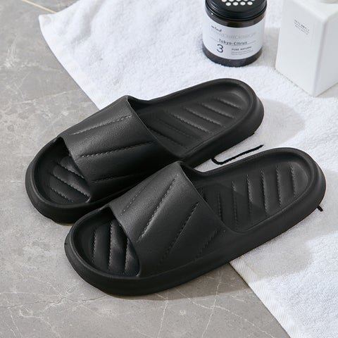 Slip-On Slippers Simple Thick-Soled Sandals Non-Slip Fashion Outdoor Slippers Source Manufacturers One-Piece Delivery