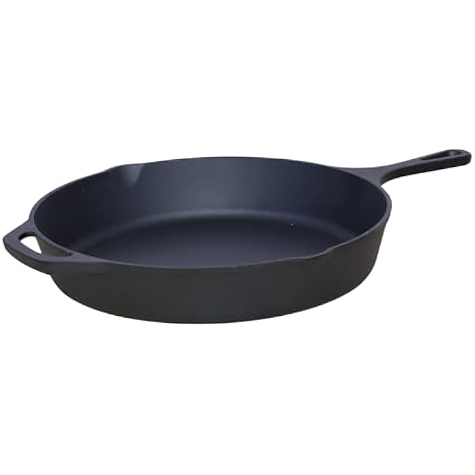 Buckingham Cast Iron PreSeasoned Skillet Frying Pan 31 Cm X 46 Cm For Healthy Cooking  Premium Quality 30068 - Image 1