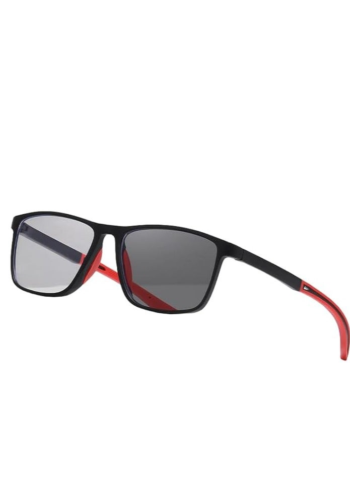Showday Photochromic Reader Sunglasses Reading Sunglasses for Men Sporty TR90 Frame UV400 Full Lens Outdoor Reader Lightweight Transition Photochromic - Image 1