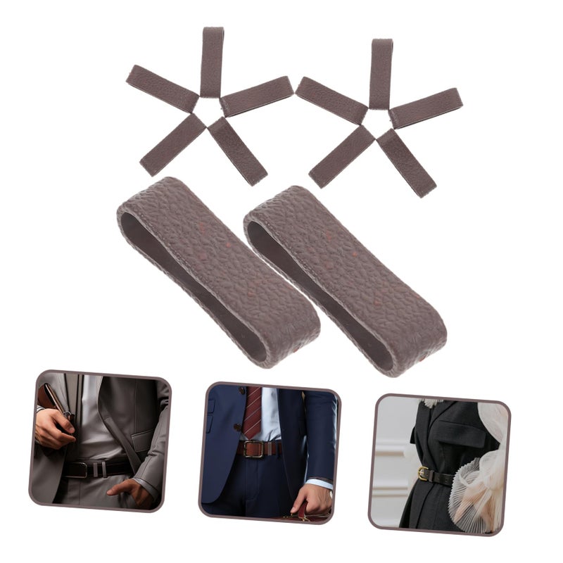 Black Durable PU Belt Keepers Strap Organizers Belt Loops Back Strap Retainers Outdoor Accessories - Image 3