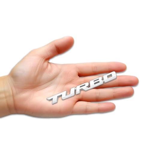 SIAGO SIA285 Premium Turbo Metal Car Sticker - Durable & Stylish Auto Emblem for Vehicles - Customizable Designs - Easy Installation - Weather-Resistant & Long-Lasting - Image 1