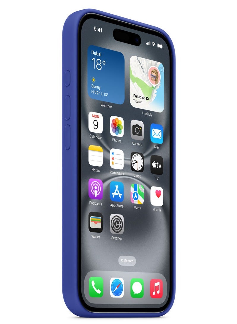 سيليكون غطاء حماية سيليكون لهاتف ايفون 16 مع MagSafe – الترامارين - Image 2