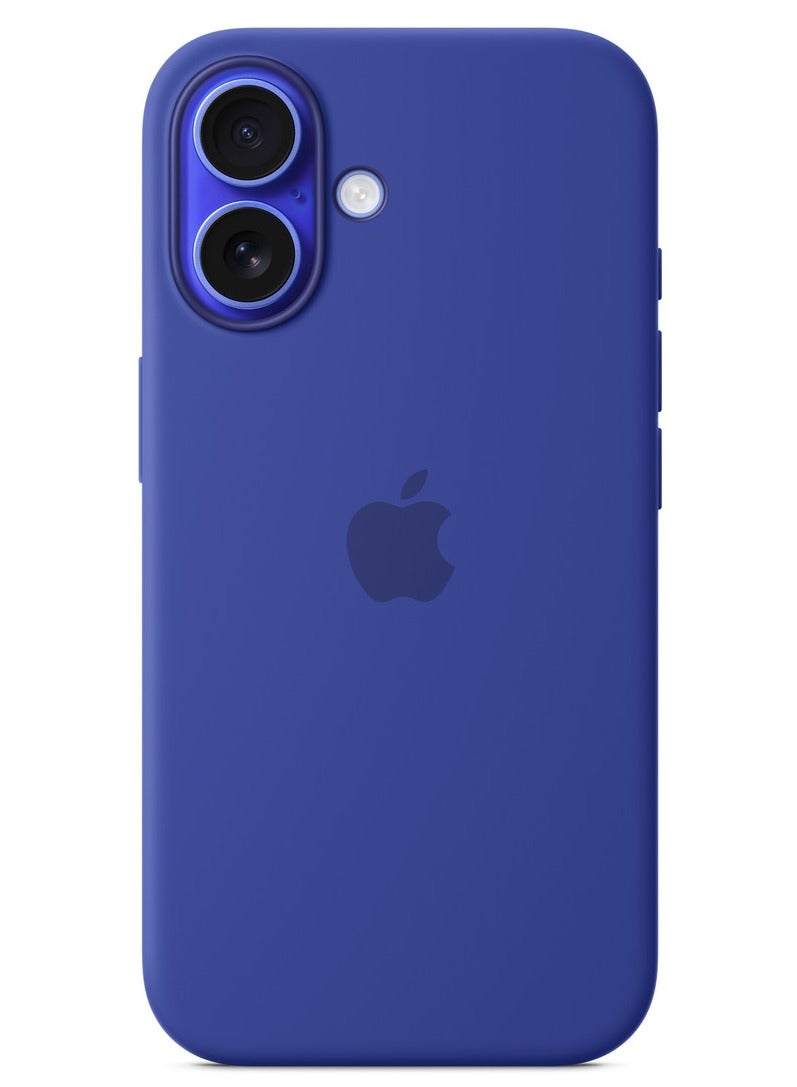 سيليكون غطاء حماية سيليكون لهاتف ايفون 16 مع MagSafe – الترامارين - Image 1