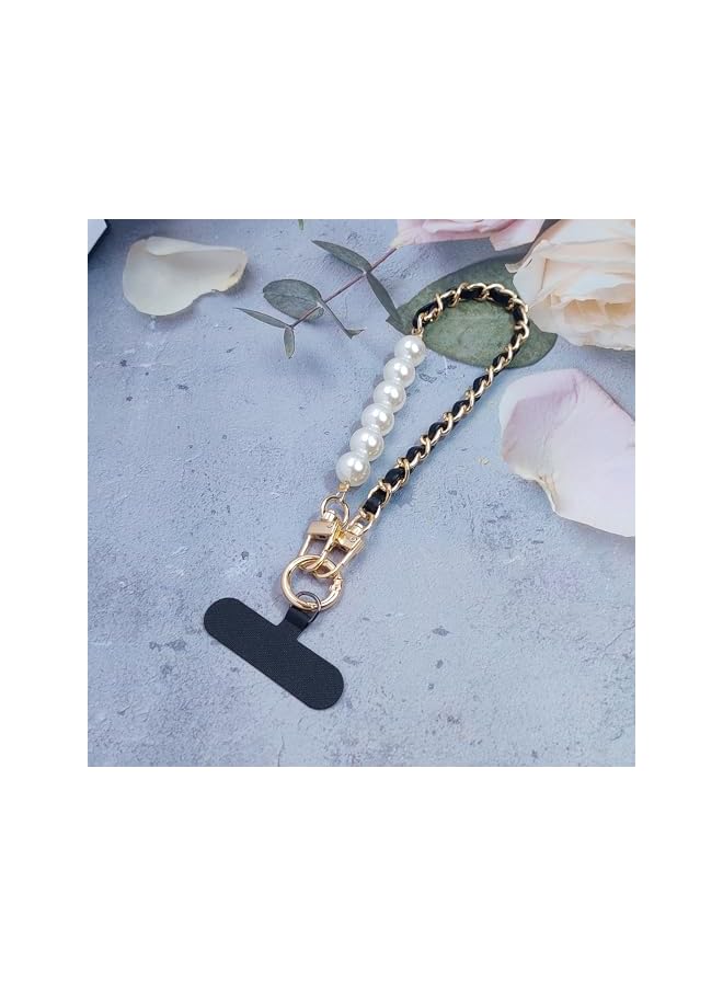 Green Tiger Universal Cell Phone Lanyard Leather Pearls Phone Strap Chain Crossbody Neck Strap Phone Charms Phone Wrist Straps - Image 5