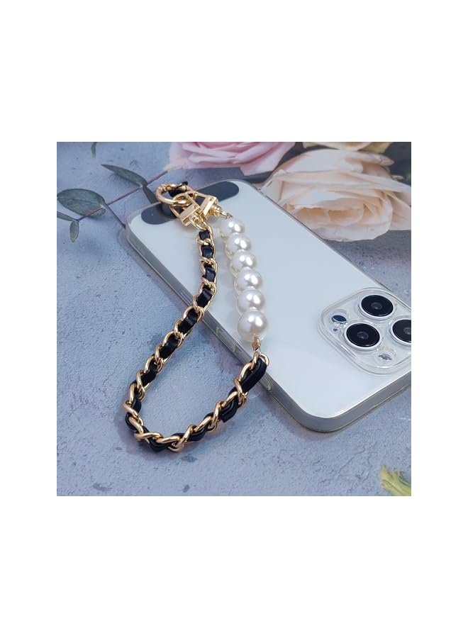 Green Tiger Universal Cell Phone Lanyard Leather Pearls Phone Strap Chain Crossbody Neck Strap Phone Charms Phone Wrist Straps - Image 4