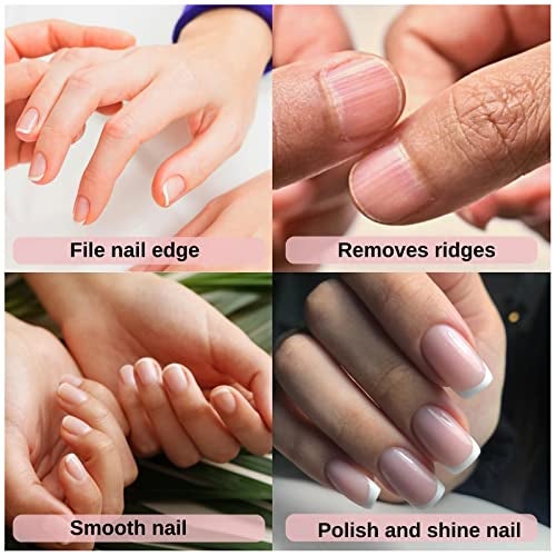 TRITON Professional 4 Sided Colourful Art Nail Shiner Polisher Buffer Sand Filer, Smooth n Soft Manicure n Pedicure Buffing Tool for Home n Salon Use - Image 3