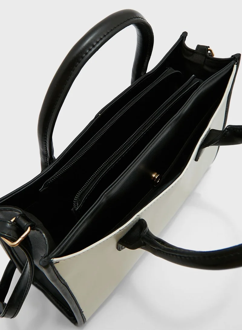 Ginger Monochrome Mini Satchel Bag