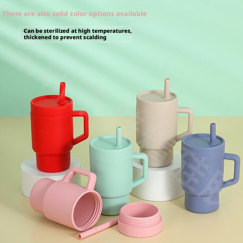 كوب الأطفال ستانلي صغير الحجم مصنوع من السيليكون مع مصاصة، مقاوم للانسكاب، خالٍ من BPA - Image 3