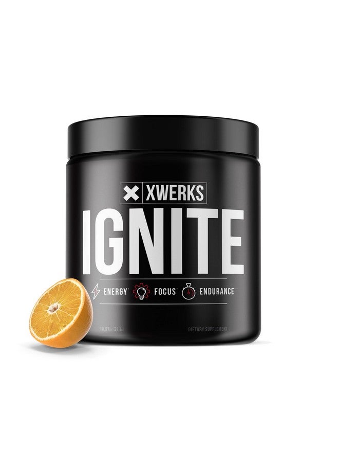 Xwerks Ignite Orange Pre Workout Powder - Best Natural Keto Pre-Workout For Women And Men With Explosive Energy - Gluten Free Preworkout Blend For Endurance And Stamina - 150 Mg Caffeine 30 Servings - Image 1