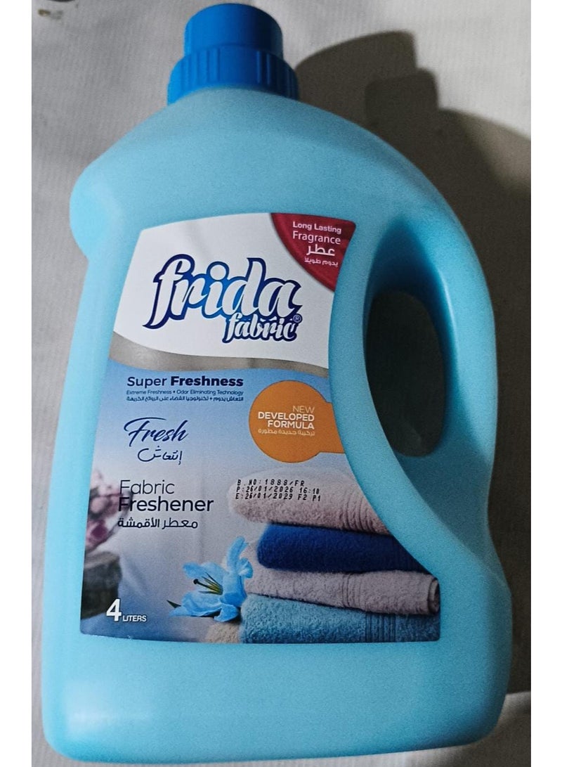 فريدا معطر ومنعم أقمشة مركز برائحة منعشة من Frida – سعة 4 لتر، مناسب للغسالات الأمامية والعلوية، يمنح نعومة ورائحة تدوم طويلاً. منعم ملابس سائل عالي التركيز لتليين الأقمشة وتقليل خشونتها مع ثبات عطري ملحوظ بعد الغسيل. - Image 5