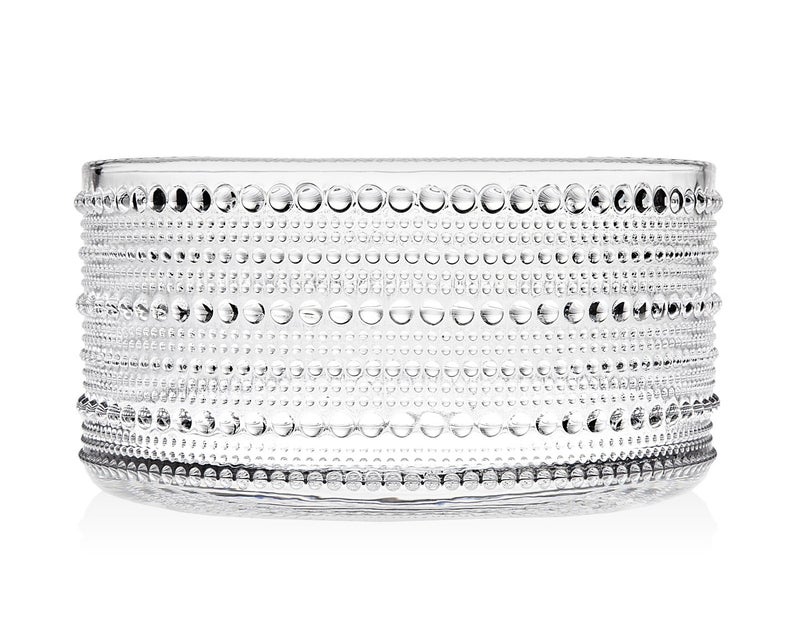 Godinger Serving Bowl, Crystal Glass Salad Bowl - Lumina