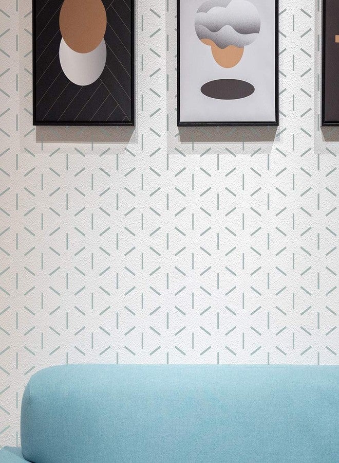 CELAENO Geometric Simple Pattern Wall Stencil for Painting, 12” x 12” Reusable Repeating Pattern Stencil Template for Painting on Walls, Furniture, Floor, Wood and More - Image 2