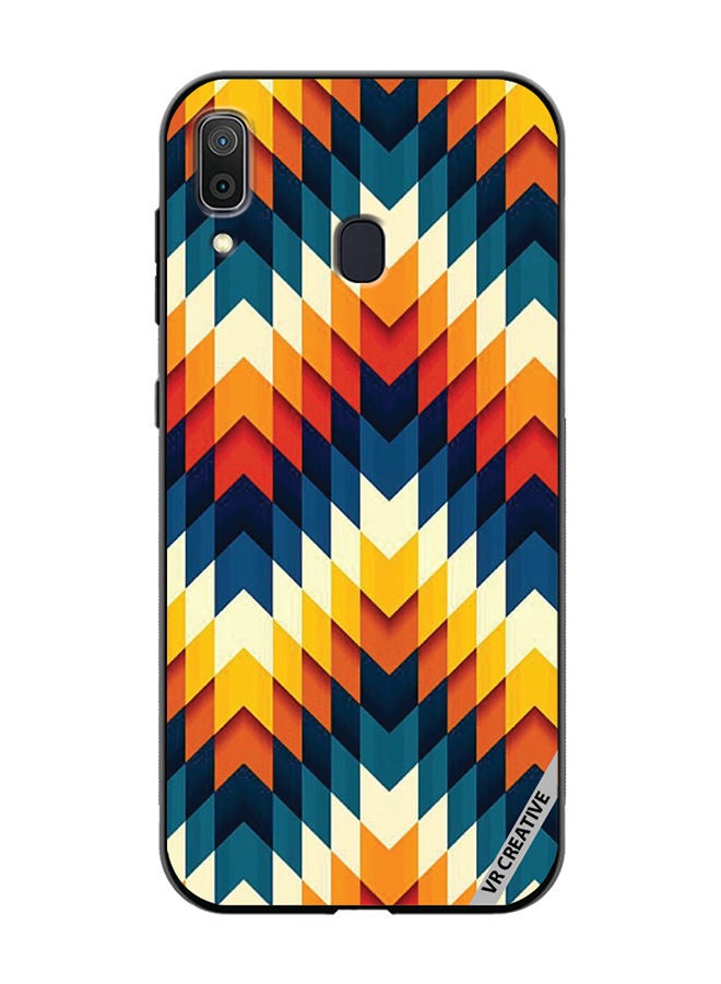VR CREATIVE Protective Case Cover For Samsung Galaxy A30 Abstract Design Multicolour - Image 1