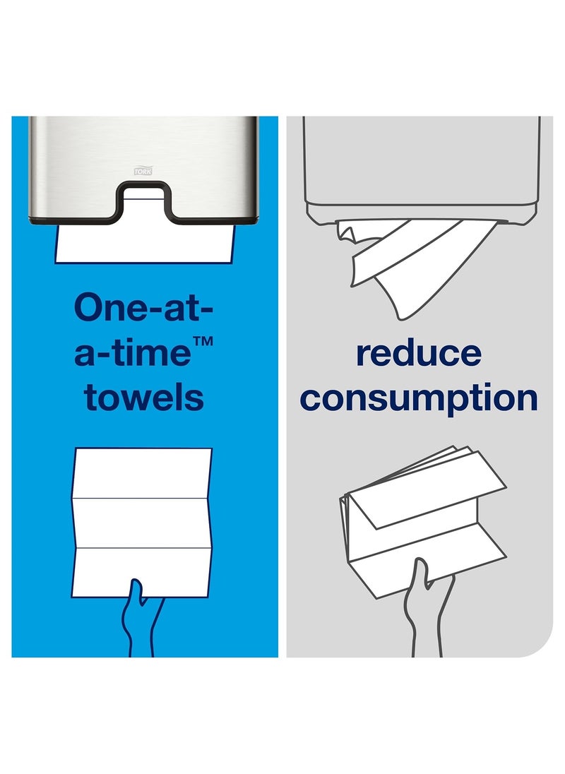Tork Tork Multifold Hand Towel White H2 Universal 100 Recycled Fibers 16 x 250 Towels MB540A  - Image 4