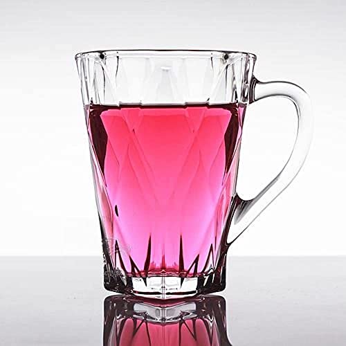 ZROY ENTERPRISE Premium Classic Glass Tea & Coffee Cup Set of 2-210 ML, for Transparent Espresso Cappuccino hot Chocolate, Milk Cup, Green Tea, Herbal Tea, Lemon Tea (Vintage, 2) - Image 2