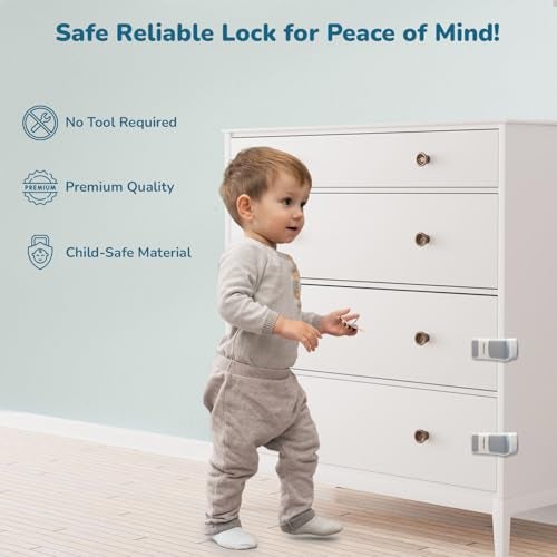 R for Rabbit Protector Plus Drawer Locker for Kids (1 Unit) | Premium Cabinets Door & Cupboard Lock | Wardrobe Child Safety Proofing Drawer Locks - Image 4
