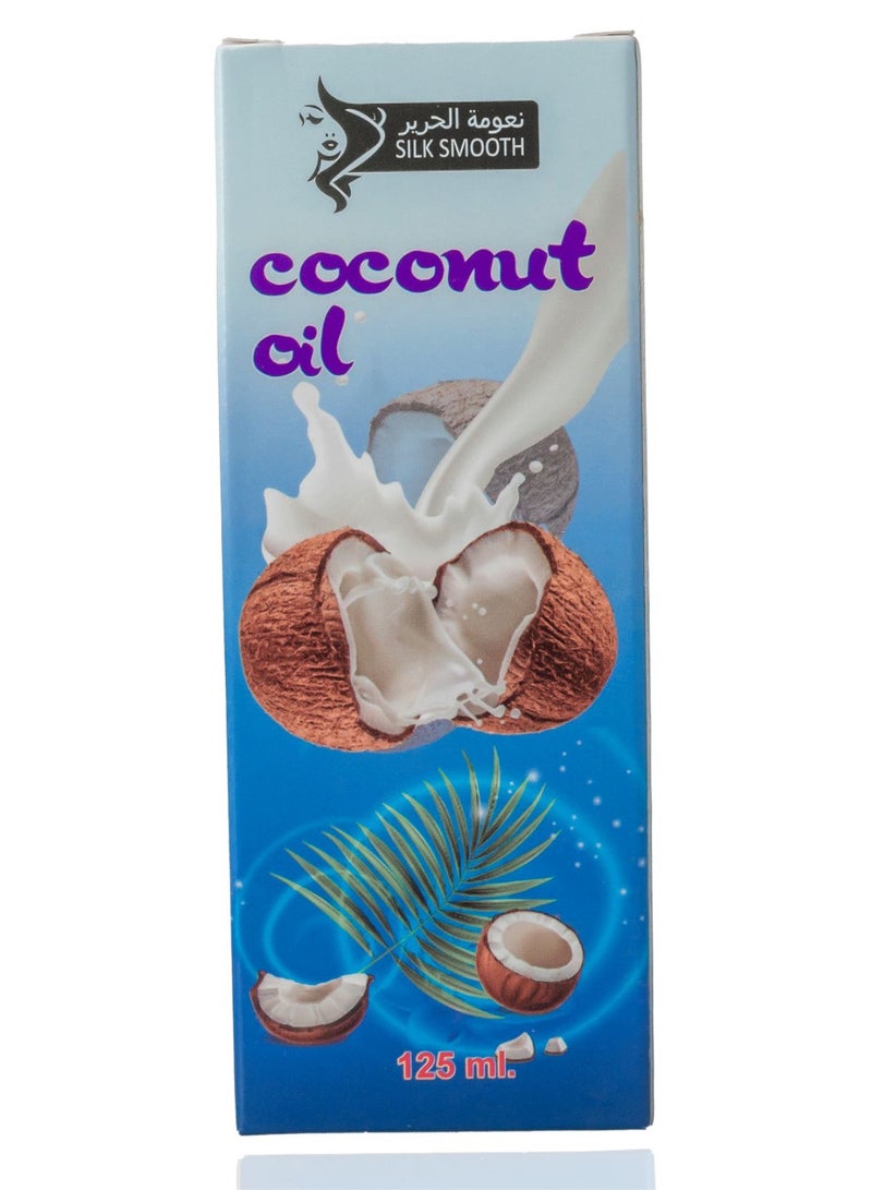 SILK SMOOTH Pure Coconut Oil for Hair - Natural Elixir Infused with Nutrients for Hair Wellness, Cold-Pressed for Ultimate Purity and Nourishment - Image 2