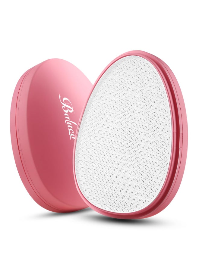BALUCA Glass Foot File Callus Remover for Feet Nano Glass Foot Scraper Scrubber Dead Skin Removal for Cracked HeelsProfessional Pedicure Tool for Home Salon and Travel Pink - Image 2