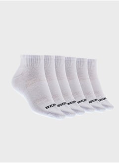 SKECHERS 6 Pack Terry Qtr Crew Socks  - Image 1