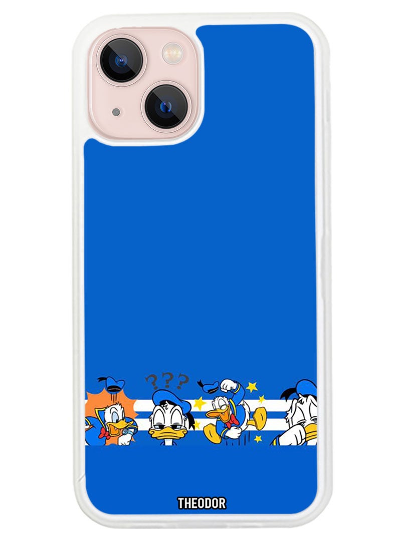 Theodor Protective Case Anti Scratch Shock Proof Cover For APPLE IPHONE 14 Donald (White Bumper) - Image 1